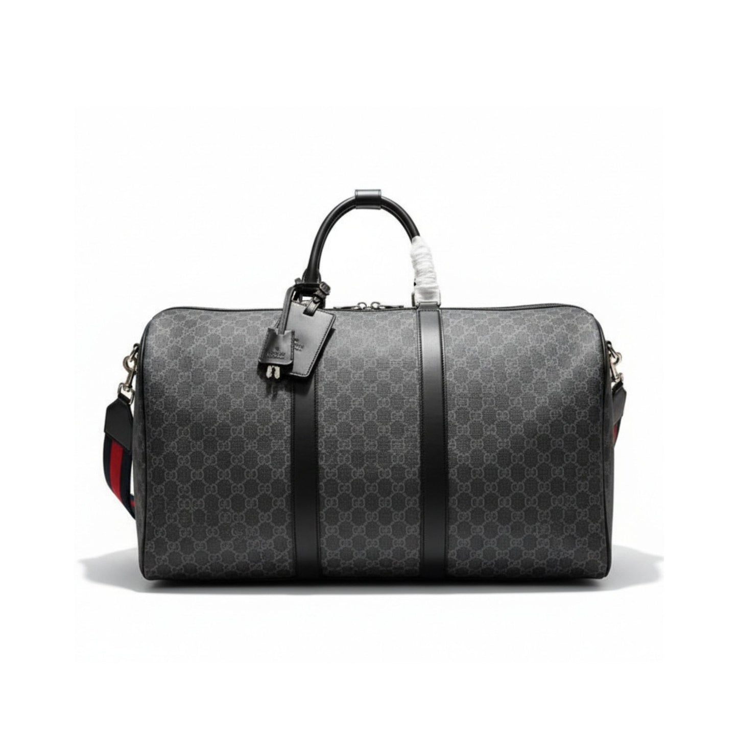 Gucci Ophidia GG Duffle Bag Black Canvas