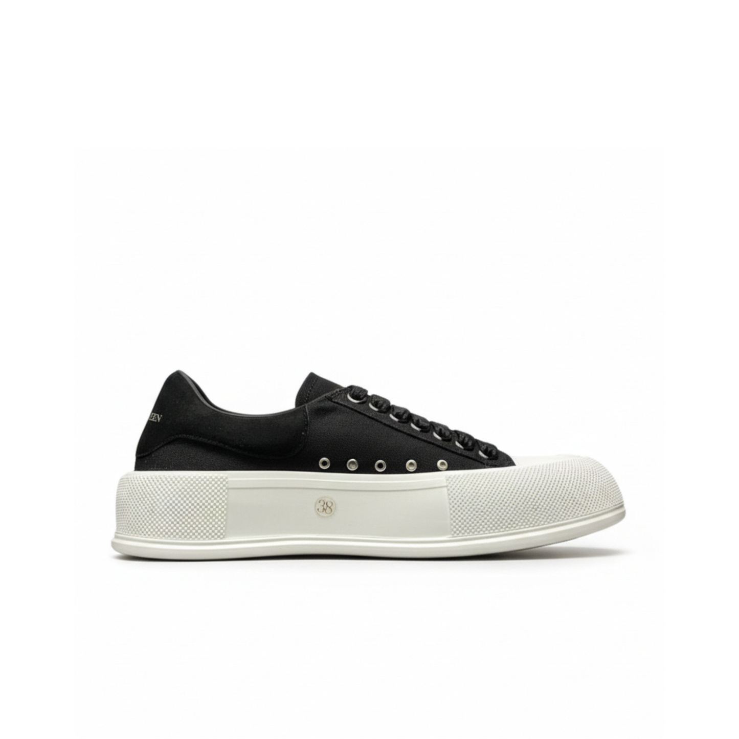 Alexander McQueen Deck Lace Plimsoll Luxury Canvas Sneaker