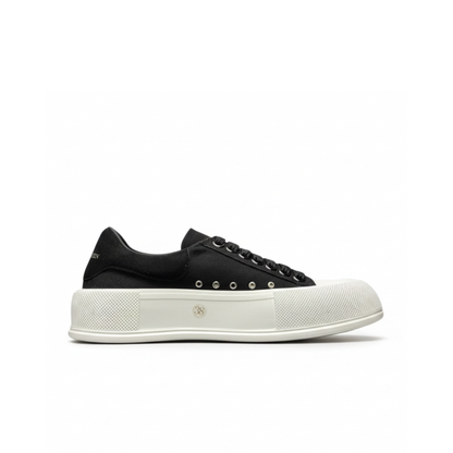 Alexander McQueen Deck Lace Plimsoll Luxury Canvas Sneaker