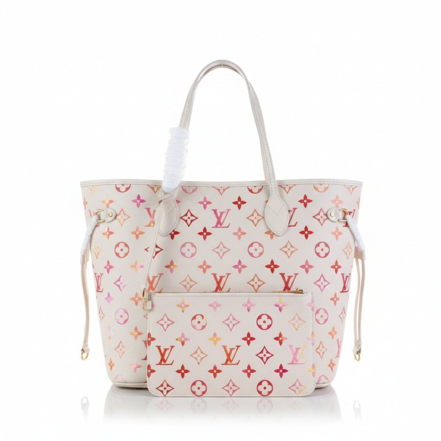 Neverfull MM Sunrise Aquarelle Monogram Empreinte Leather Tote Bag