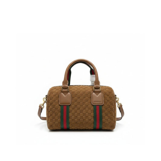 Gucci Mini GG Handbag Brown Suede