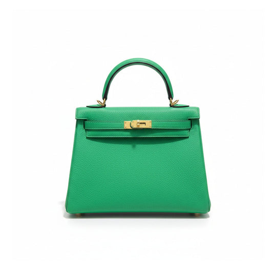 Kelly 25 Menthe Epsom Leather with Gold Hardware