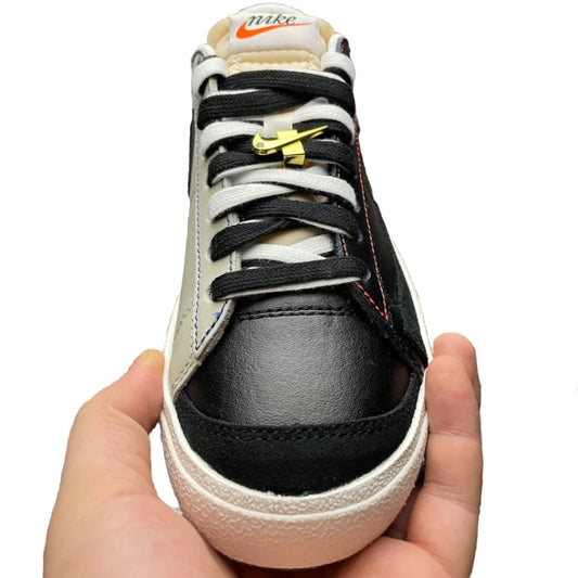 Nike Blazer Low ’77 “Black / Natural” – Removable Swoosh