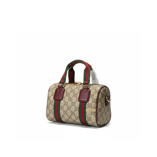 Gucci Ophidia Medium Boston Bag Beige & Brown