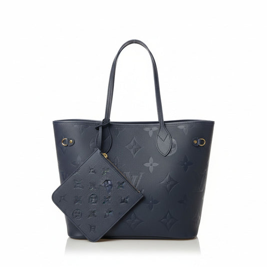 Neverfull MM Monogram Empreinte Leather Tote Bag