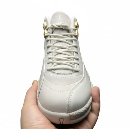 Nike Air Jordan 12 Retro Phantom Women’s Basketball Shoes – White/Gold