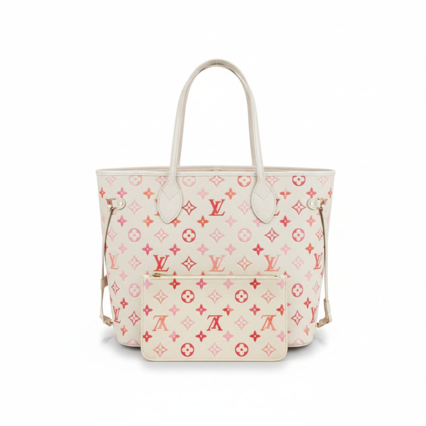 Neverfull MM Sunrise Aquarelle Monogram Empreinte Leather Tote Bag