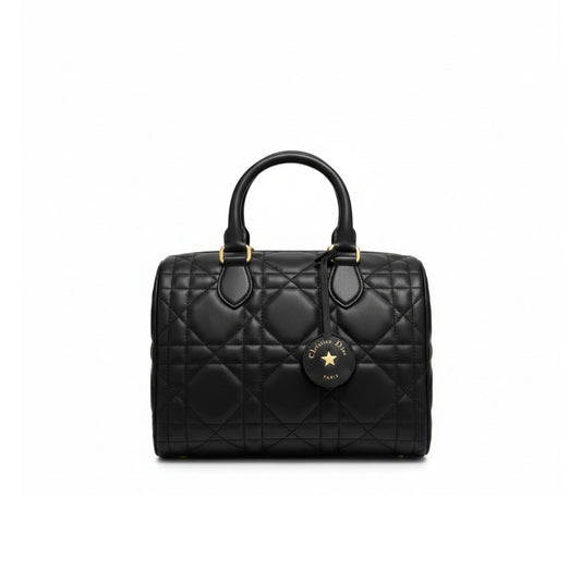 Groove 25 Bag Black Macrocannage Calfskin