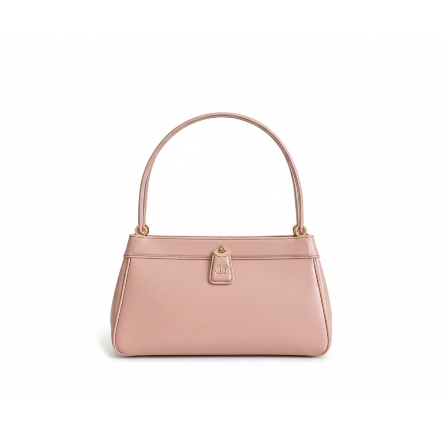 Medium Key Bag Pinkish-Beige Leather