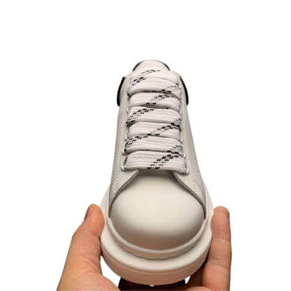 Alexander McQueen White – Black Outline Sneakers