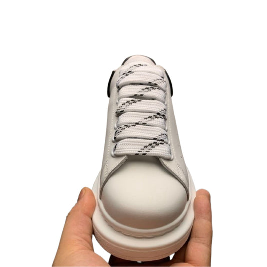 Alexander McQueen White – Black Outline Sneakers