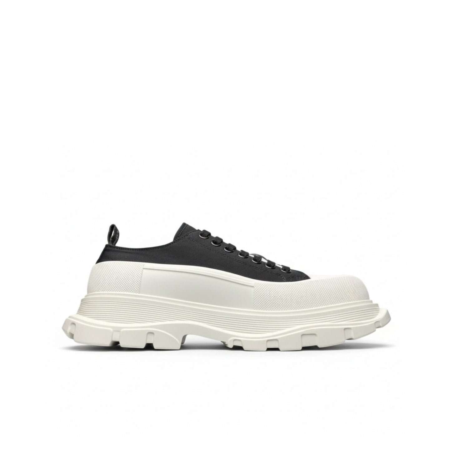 McQueen Chunky Sole Lace-Up Leather Sneakers