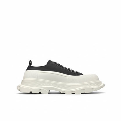 McQueen Chunky Sole Lace-Up Leather Sneakers