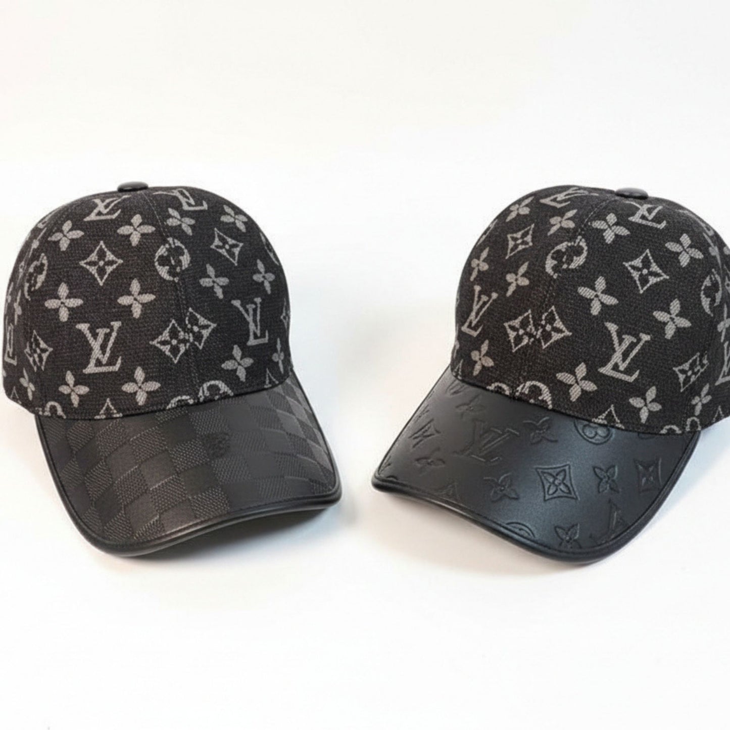 Louis Vuitton Black Monogram Shadow Baseball Cap
