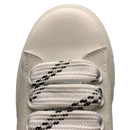 Alexander McQueen White – Black Outline Sneakers