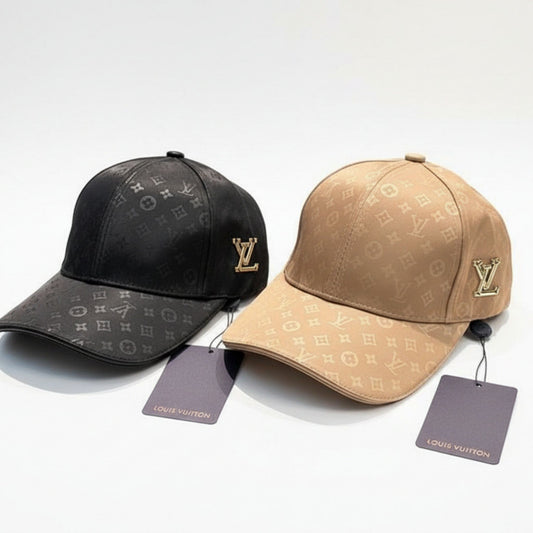 Louis Vuitton Monogram Baseball Caps – Black & Beige