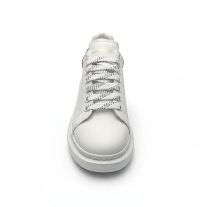 McQueen Monochrome Platform Trainers in White