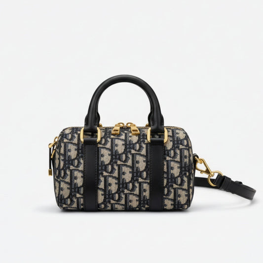 Groove 17 Nano Bag Blue Dior Oblique Jacquard