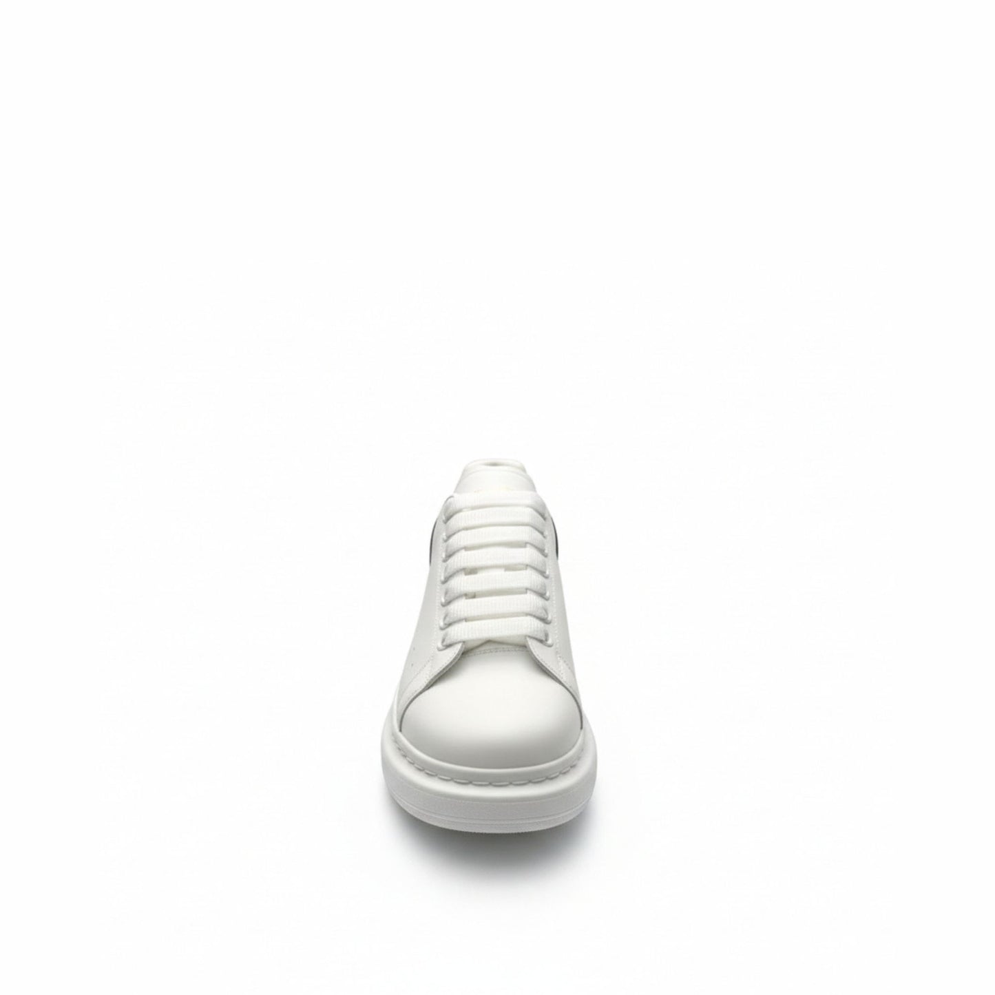 Women’s Chunky Sole Leather Trainers White Black