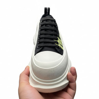 McQueen Chunky Sole Lace-Up Leather Sneakers