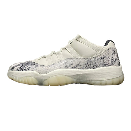 Nike Air Jordan 11 Low Light Bone – Python-Inspired Leather Basketball Shoes