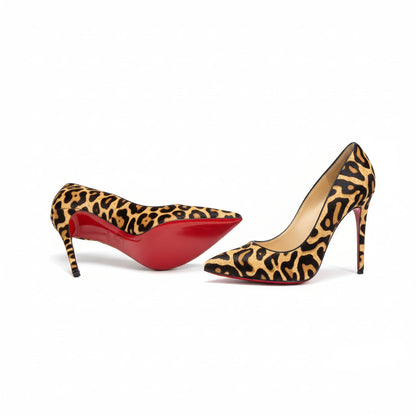 Louboutin Pigalle Follies Leopard-Print Pumps