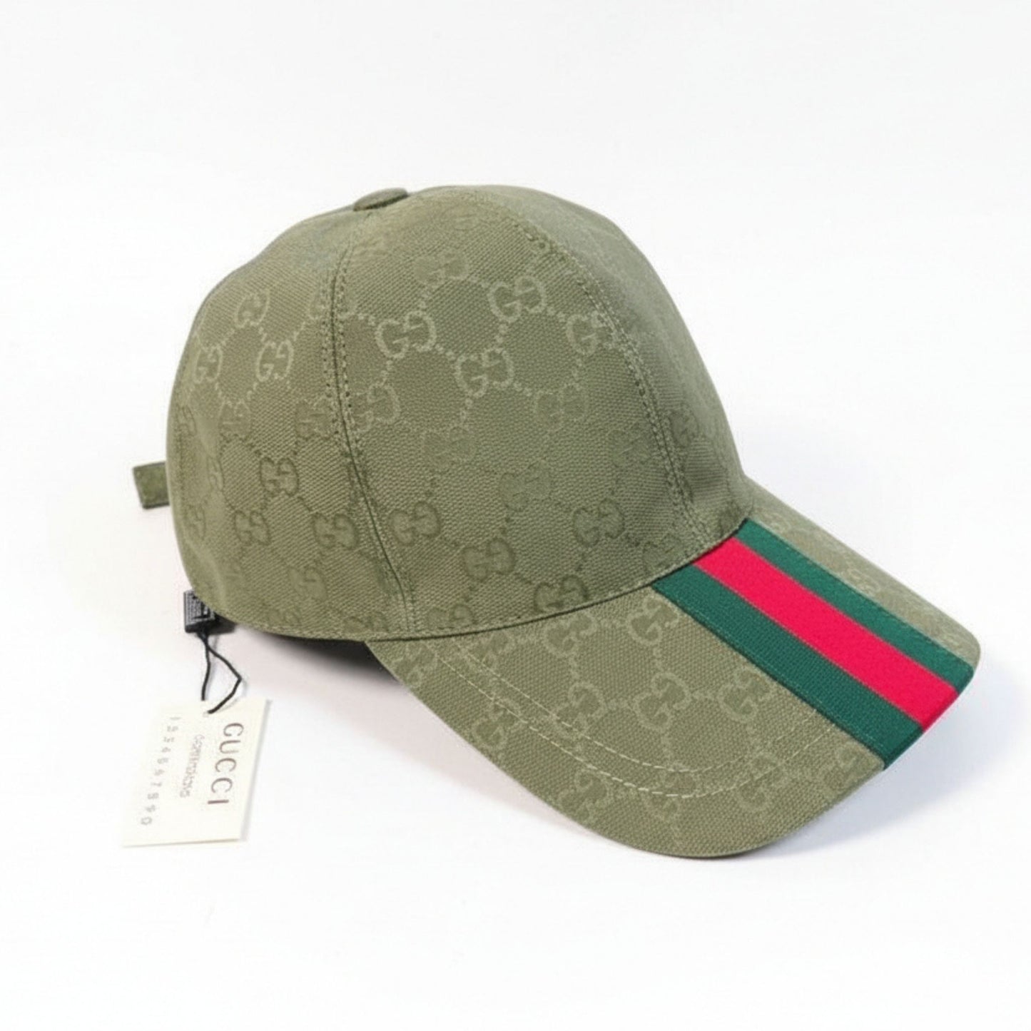Gucci GG Canvas Baseball Hat Forest Green