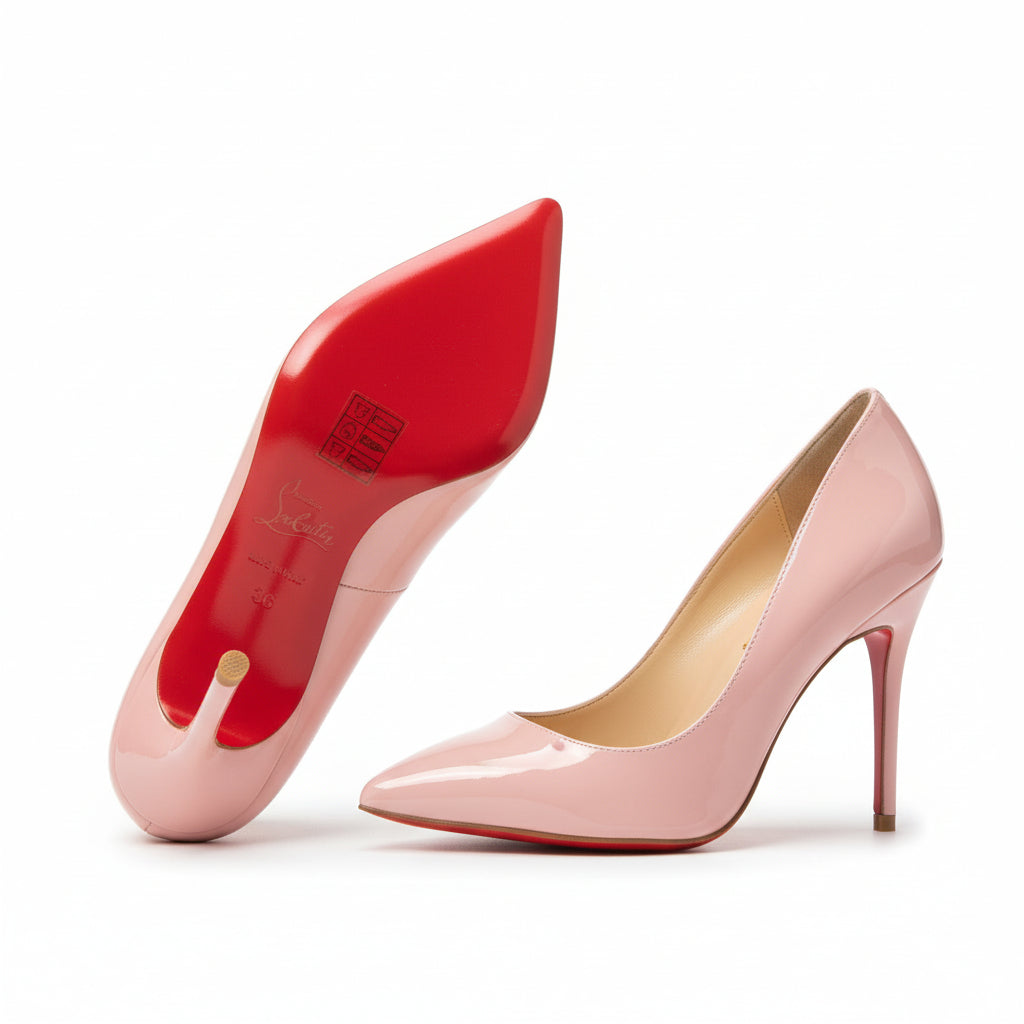 Louboutin Pigalle Follies Patent Pumps Pink