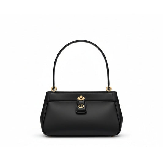 Key Bag Black Leather Spring/Summer 2023