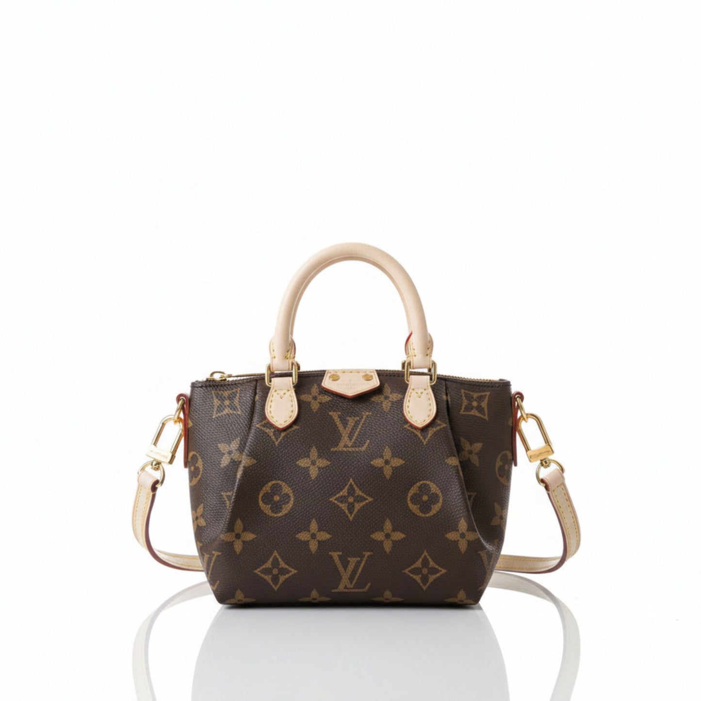 Nano Turenne Monogram Canvas Handbag with Vachetta Trim