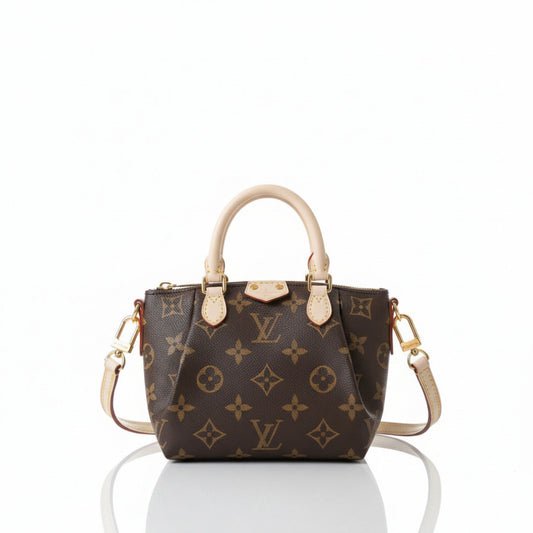 Nano Turenne Monogram Canvas Handbag with Vachetta Trim