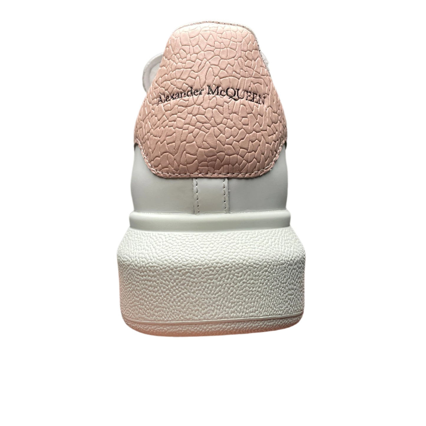Alexander McQueen Oversized Leather Sneakers – White Pink Luxury