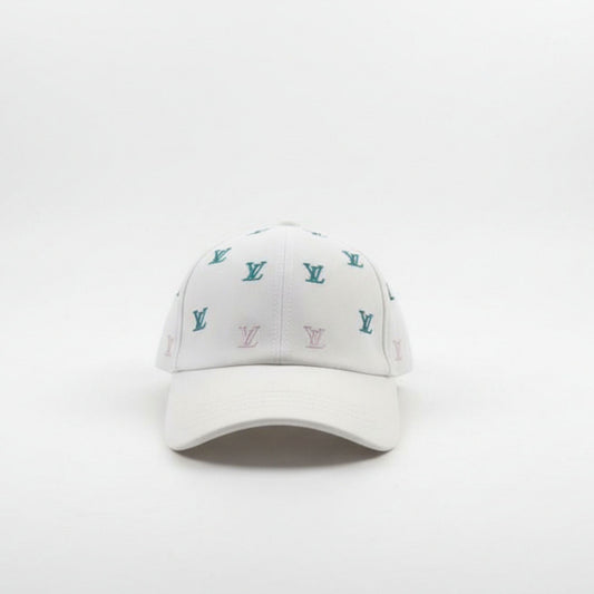 Louis Vuitton White Denim Baseball Cap – LV Blason Style