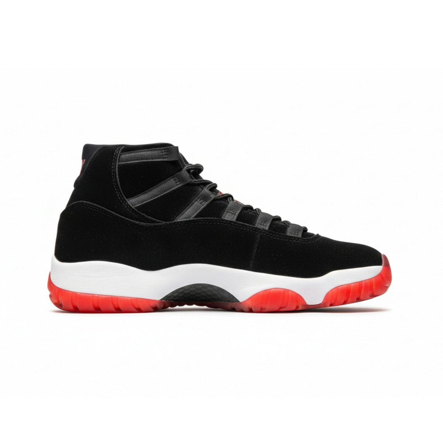 Nike Air Jordan 11 Retro Bred Velvet – Women’s Premium Leather High-Top Sneakers