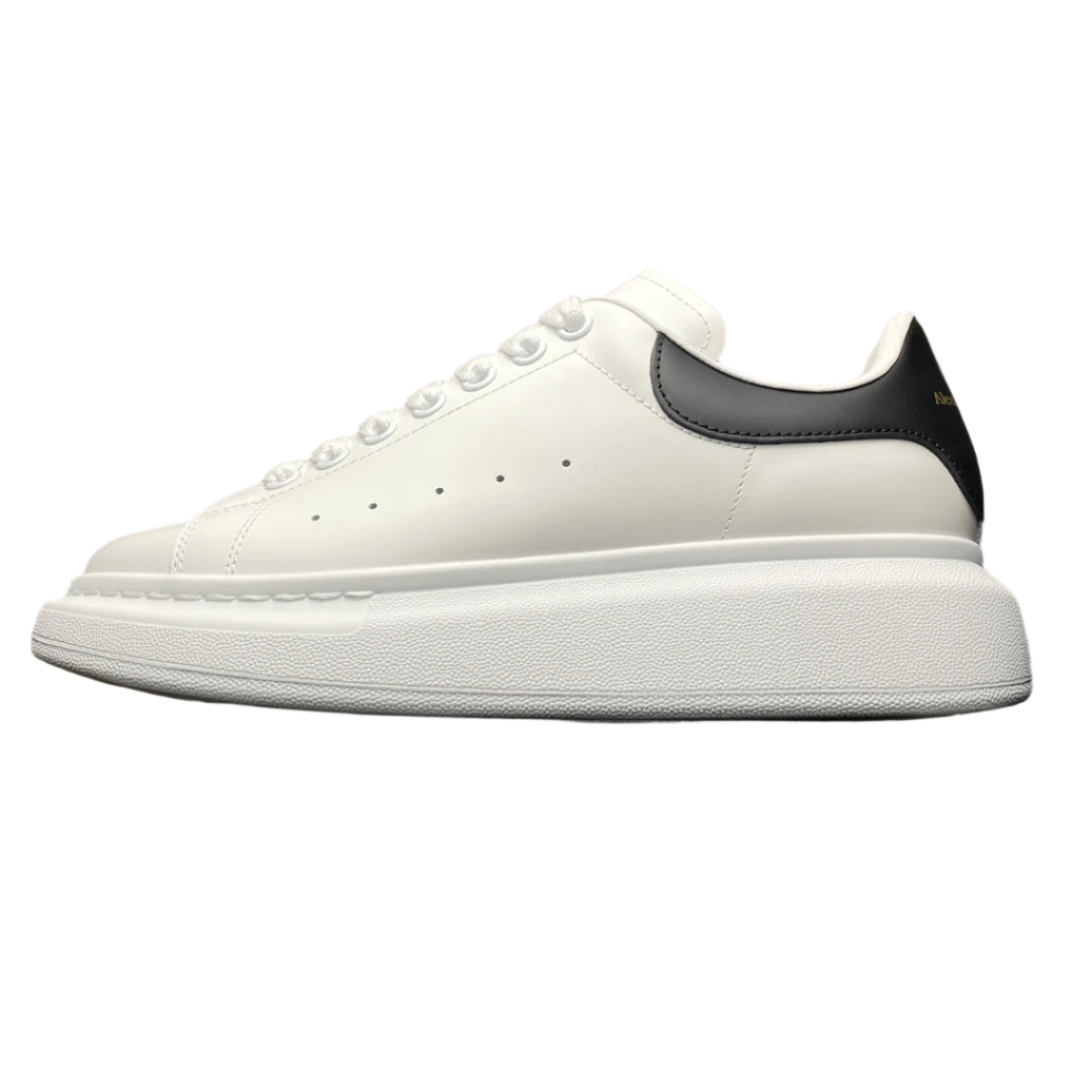 Women’s Chunky Sole Leather Trainers White Black
