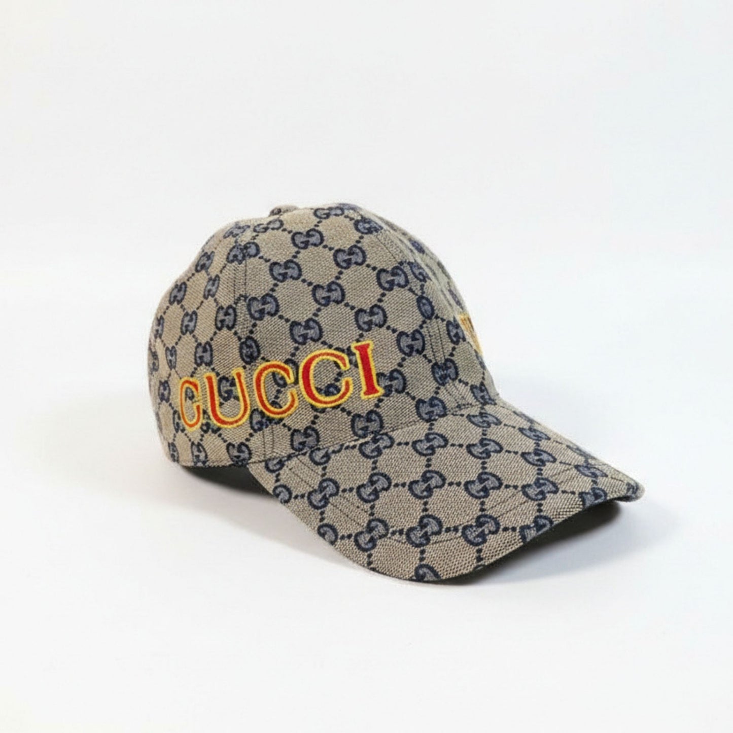 Gucci GG Canvas Baseball Hat Beige & Blue
