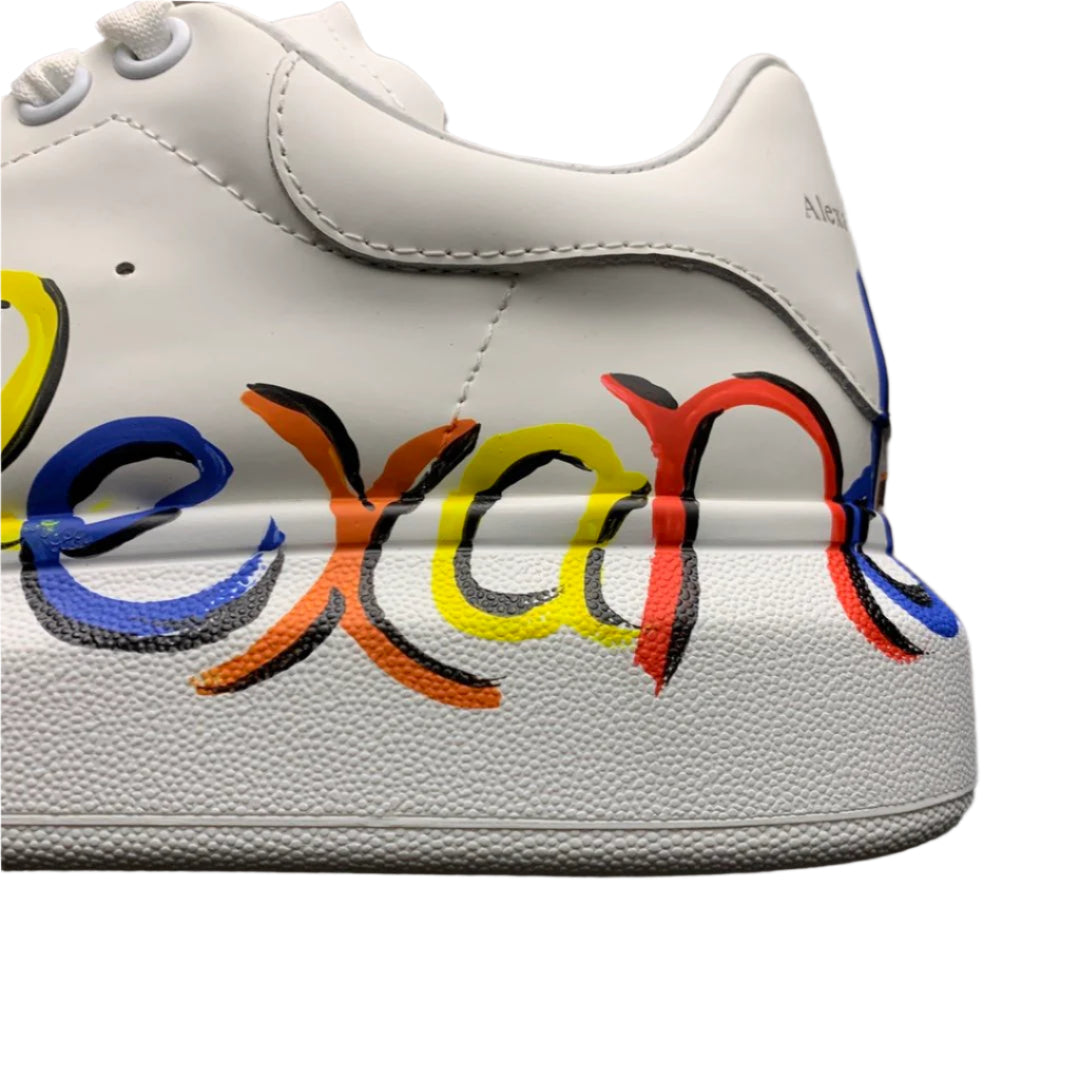 Alexander McQueen White Designer Sneakers