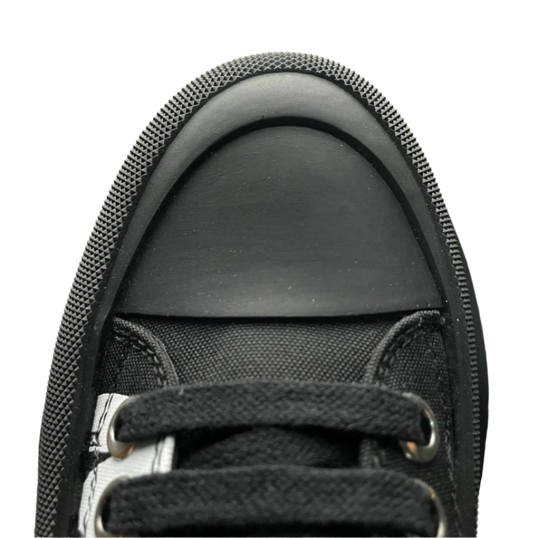 Alexander McQueen Tread Slick Lace-Up Leather Sneakers Black