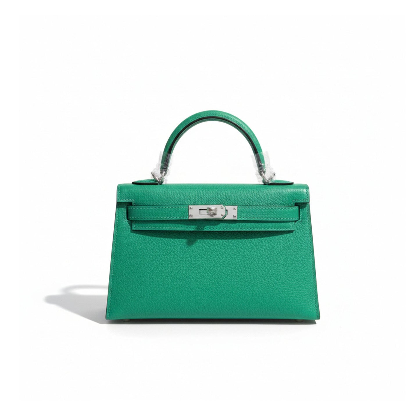 Mini Kelly II 20 Vert Vertigo Epsom Leather with Palladium Hardware