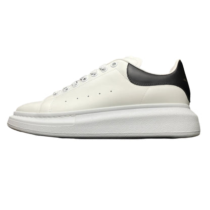 McQueen Elevated Sole Street Sneakers in White Black