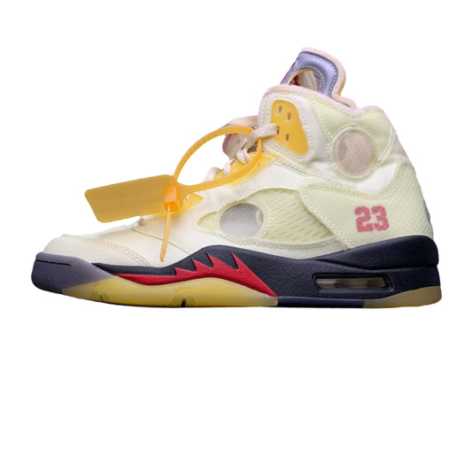 Off-White x Air Jordan 5 Retro SP “Sail”