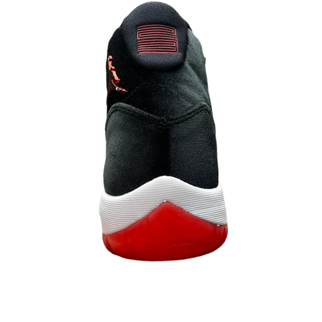 Nike Air Jordan 11 Retro Bred Velvet – Women’s Premium Leather High-Top Sneakers