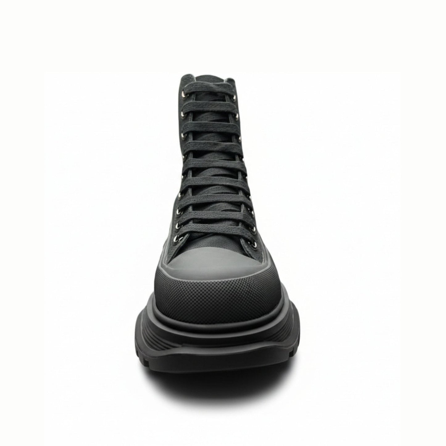 Alexander McQueen Grey Tread Slick High Sneaker – Luxury Trainer
