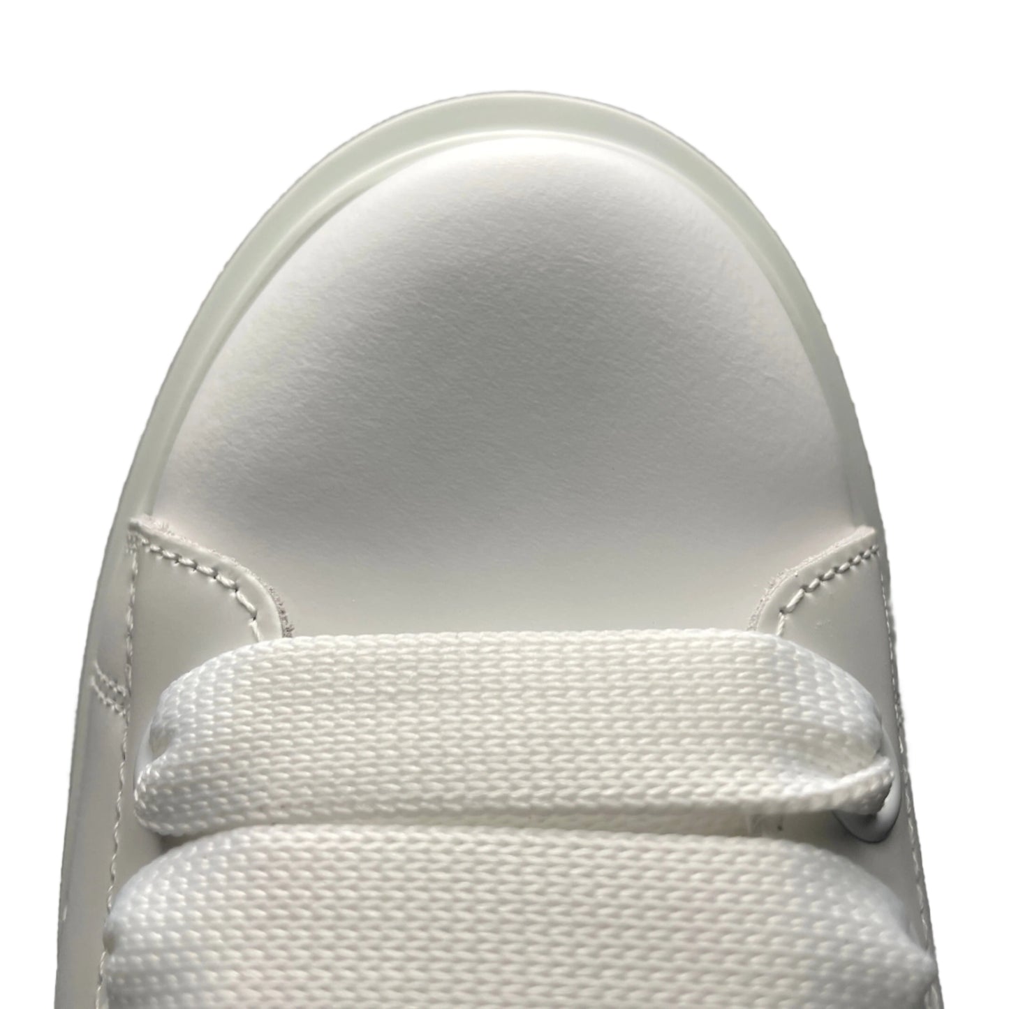 Alexander McQueen Oversized Leather Sneakers – White Pink Luxury