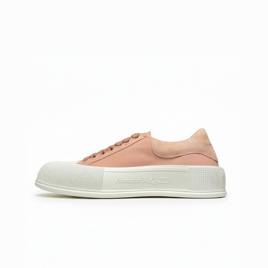 Alexander McQueen Deck Lace-Up Plimsoll Magnolia – Women’s Designer Sneaker