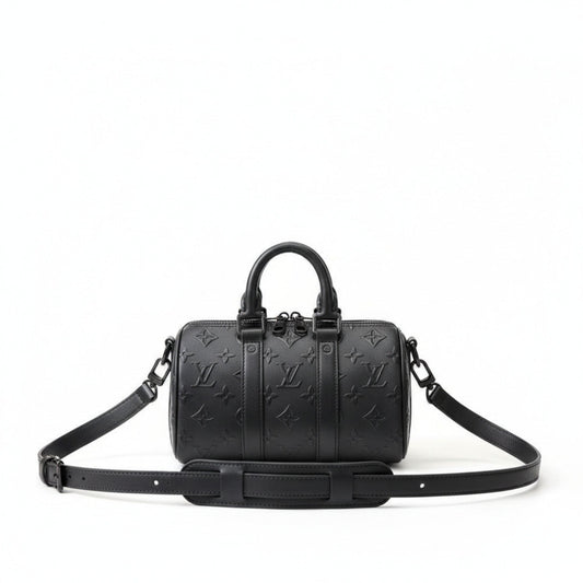Keepall Bandoulière 25 Taurillon Monogram Leather Travel Bag