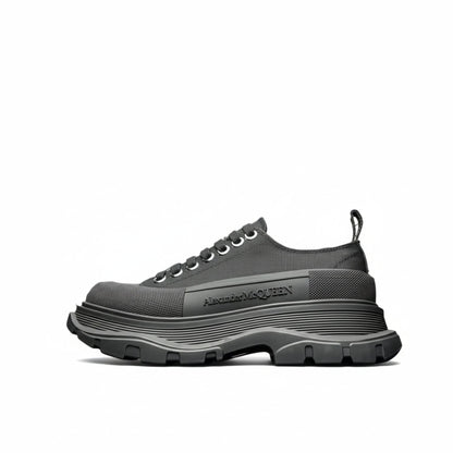 Alexander McQueen Tread Slick Low Lace Up Sneakers Black
