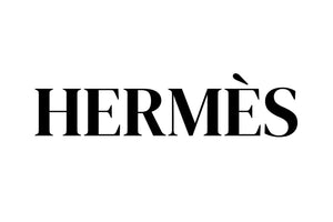 Hermès logo in black on a white background. SnickBasement