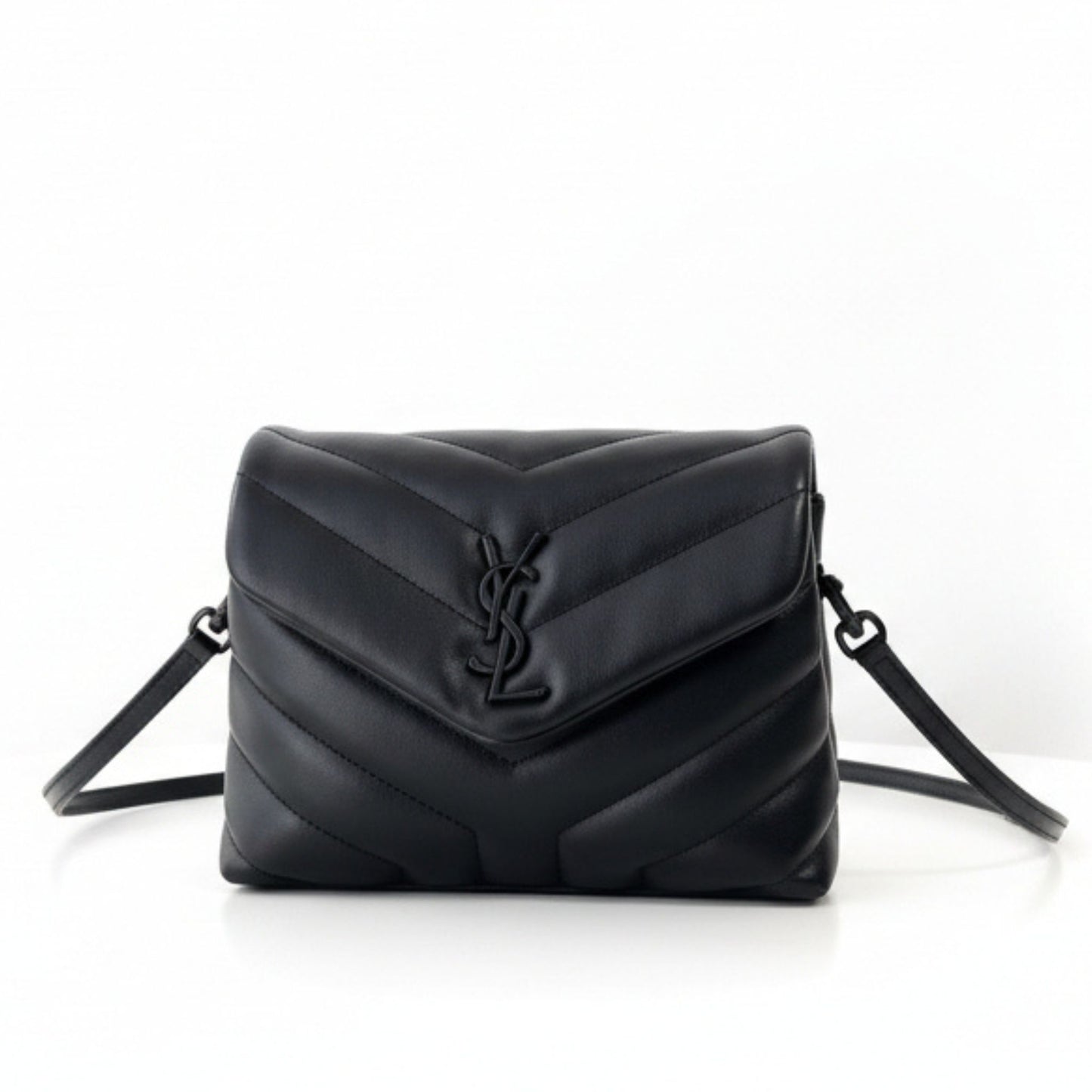 Toy Loulou Chevron Quilted Leather Crossbody Bag