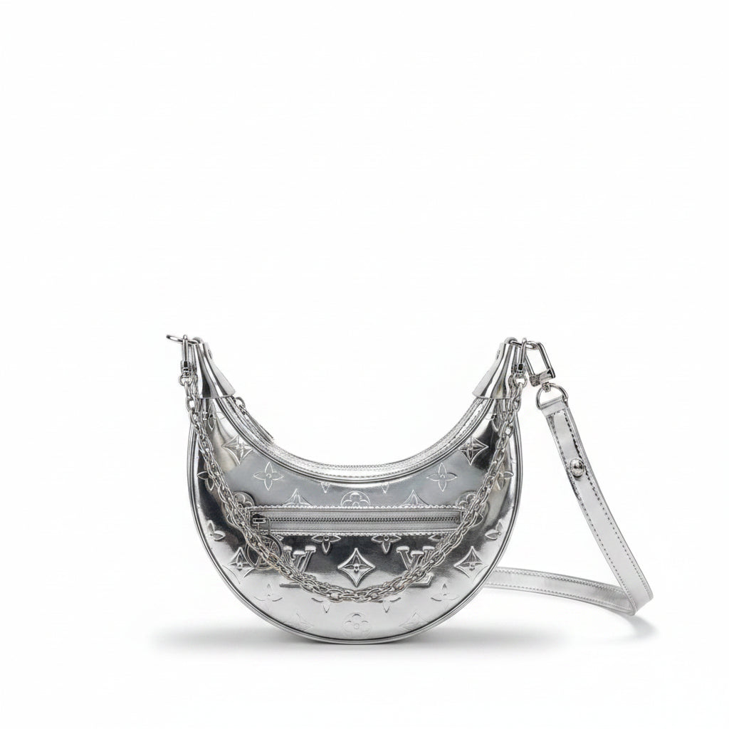 LV Loop Bag – Silver Monogram Miroir